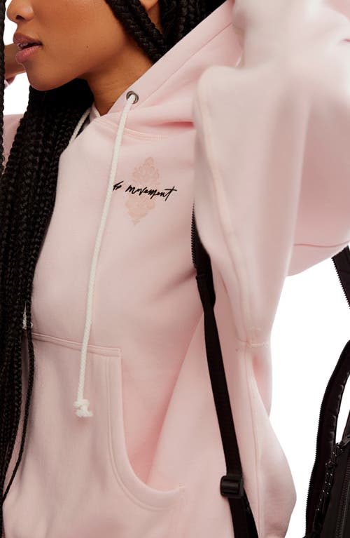 Free People Final Call Graphic Hoodie In Pink