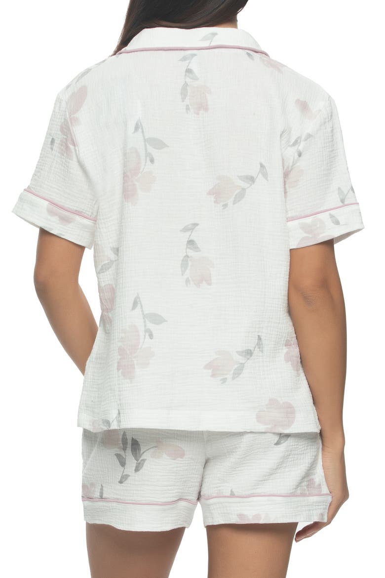 Calista Cotton Short Pajamas, Alternate, color, FLORAL BUDS