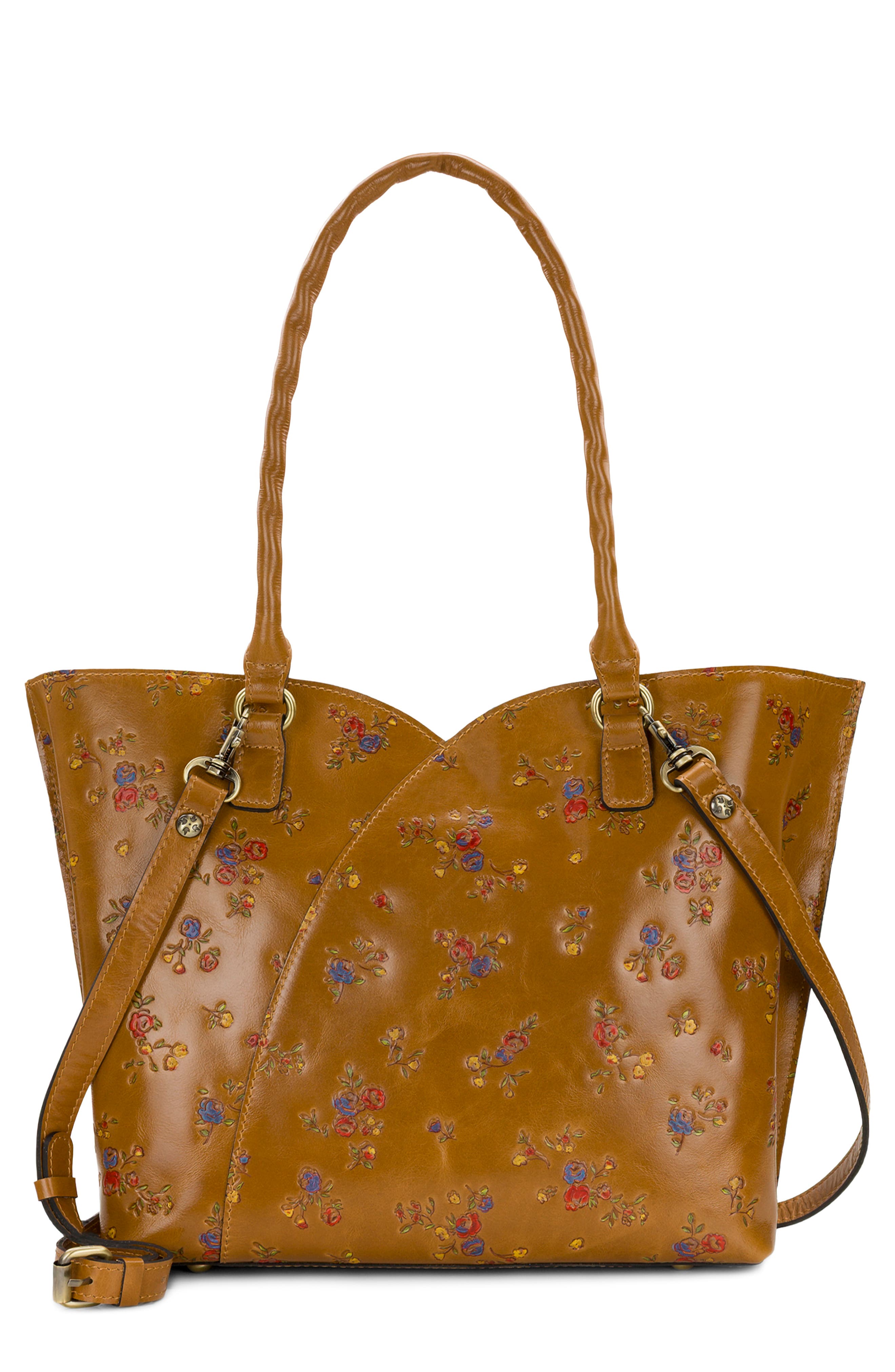 Marion Floral Full Grain Leather Tote