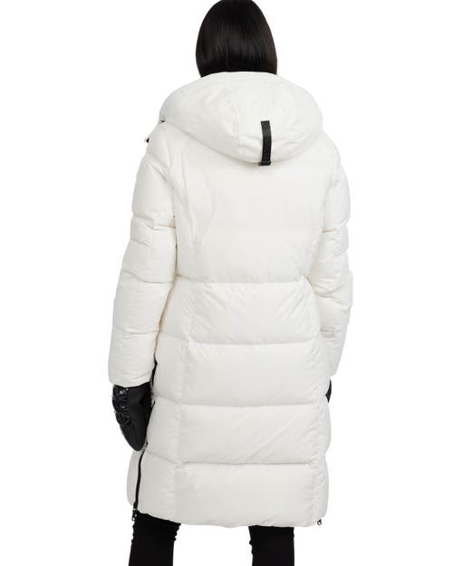 Pajar Zaniah Long Channel Quilted Puffer In White