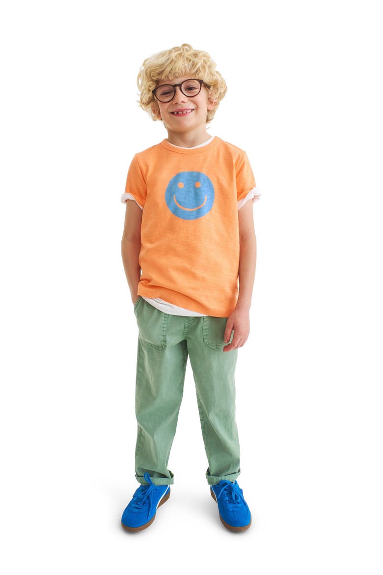 Kids Happy Face Tee, Alternate, color, Goldfish Happy Face