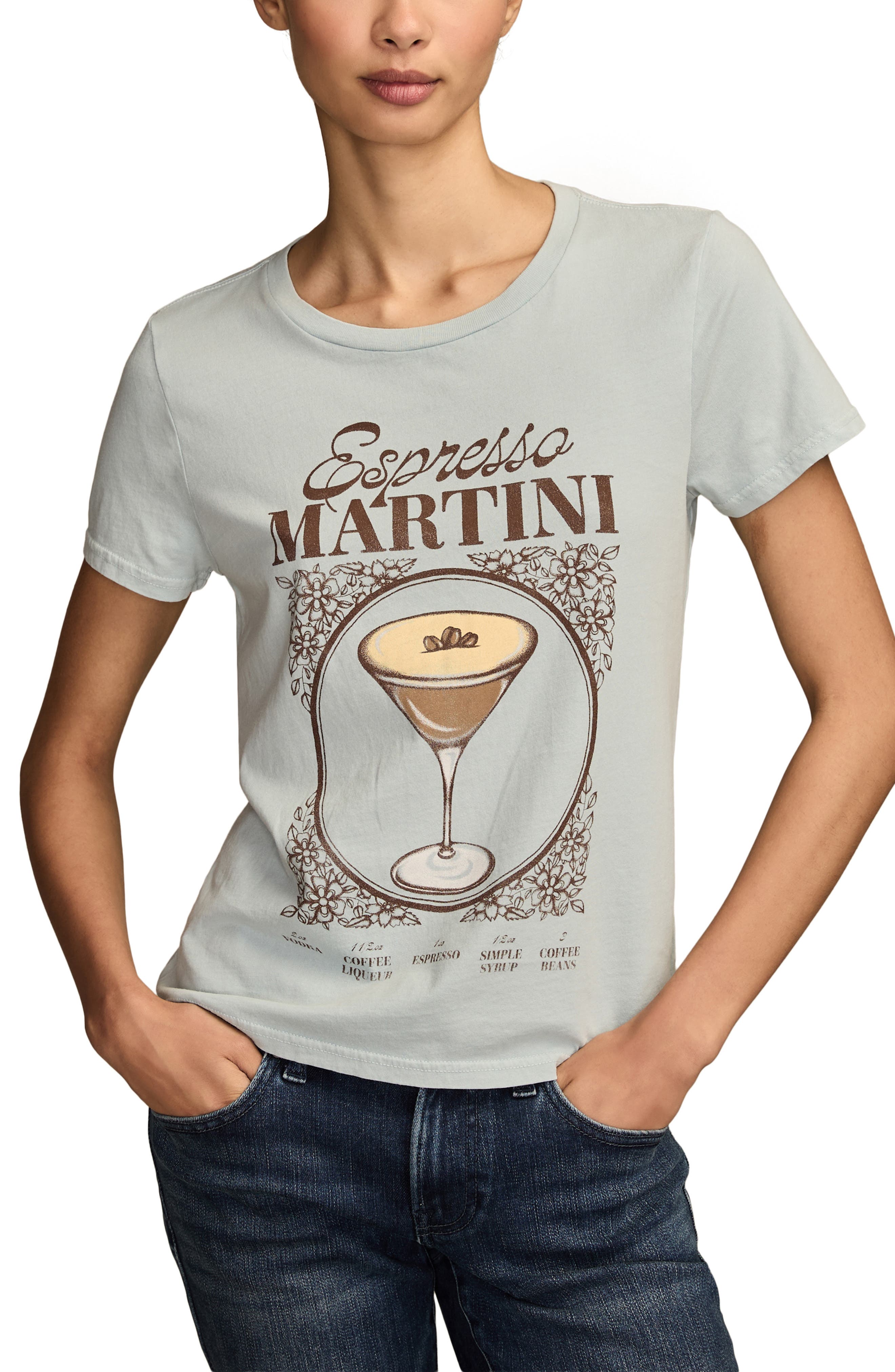 Lucky Brand Espresso Martini Cotton Graphic T-Shirt (Women) | Nordstrom