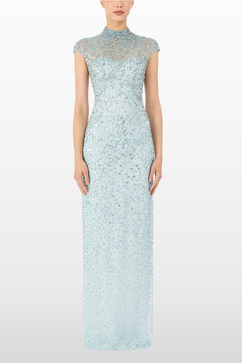 Treasure Beaded Maxi Dress, Alternate, color, Alice Blue