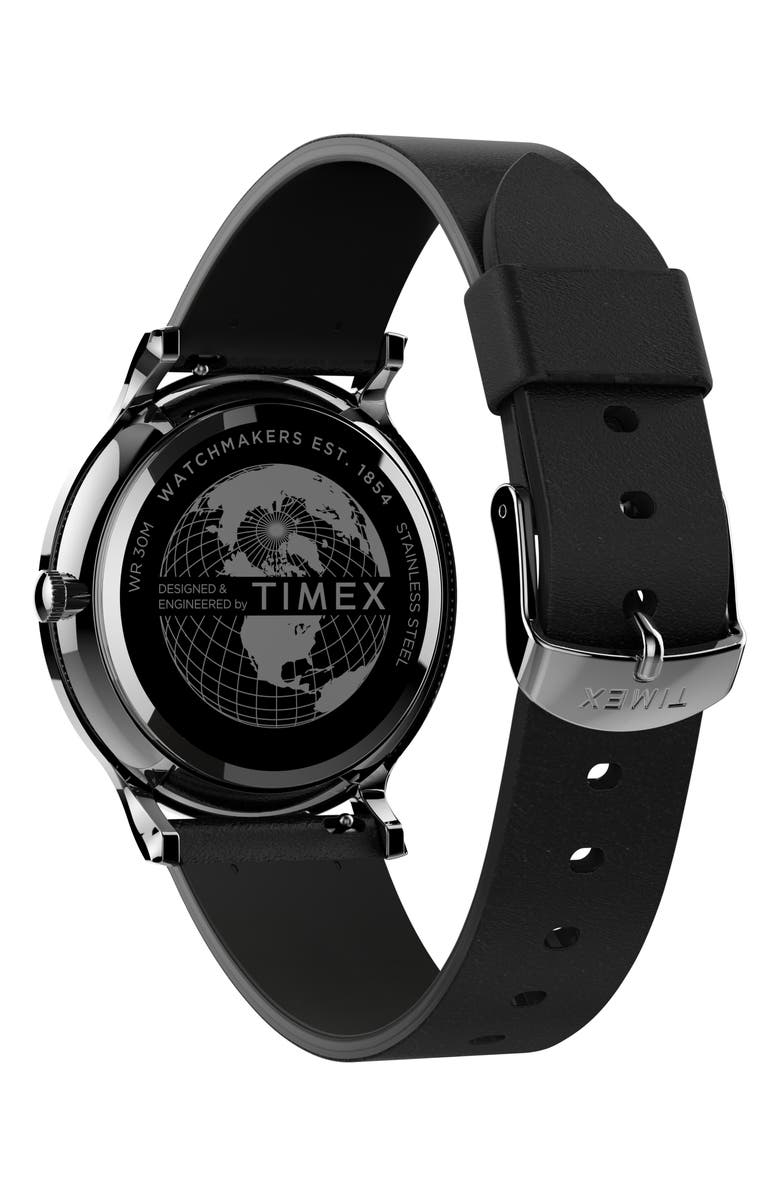 Timex<sup>®</sup> Norway Leather Strap Watch, 40mm, Alternate, color,