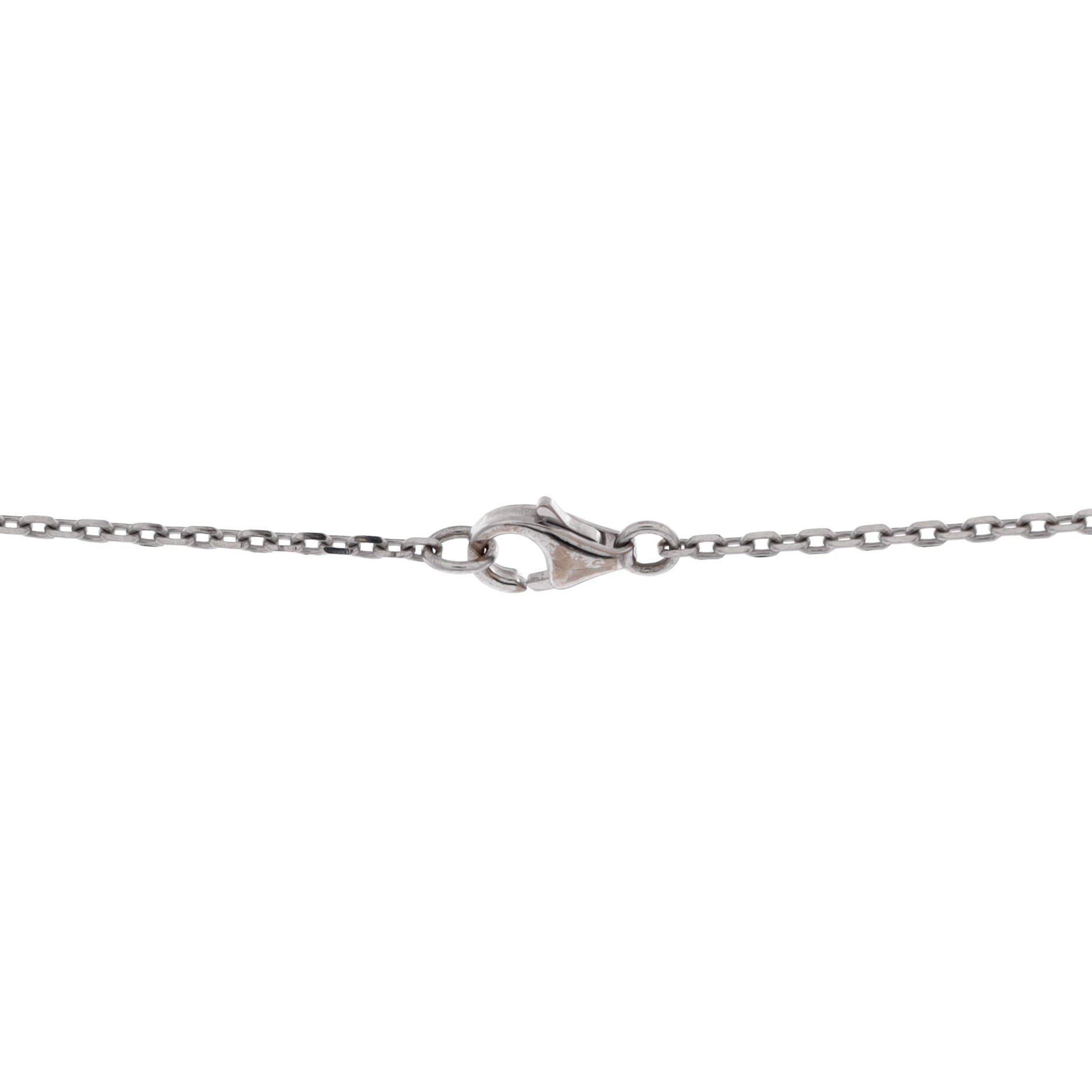 3 Diamonds Love Pendant Necklace 18K White Gold and Diamonds, Alternate, color, Metallic Gold