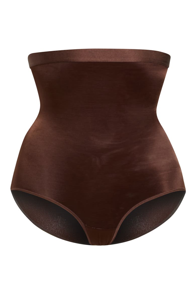 Simply Bare High Waist Briefs, Main, color, COCOA