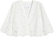 CISSA Floral Lace Button-Up Shirt