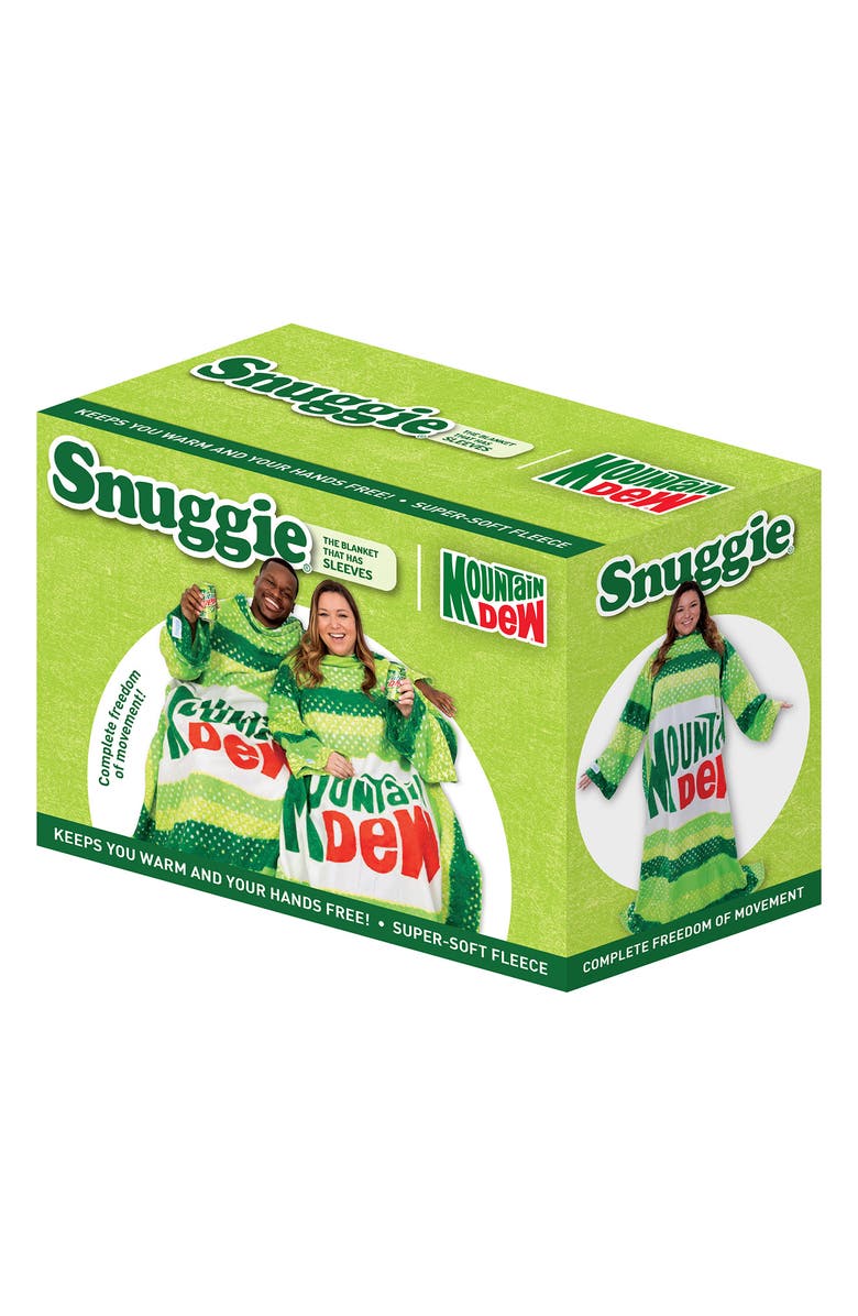 SNUGGIE Mountain Dew Wearable Blanket, Alternate, color, Green