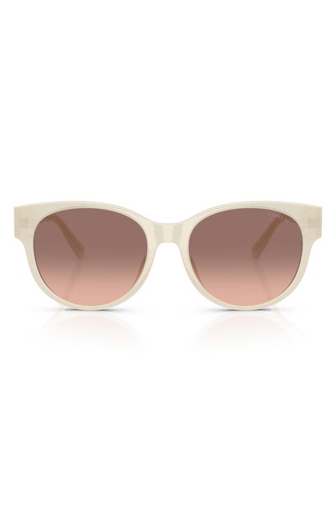56mm Gradient Round Sunglasses