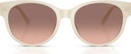 COACH 56mm Gradient Round Sunglasses