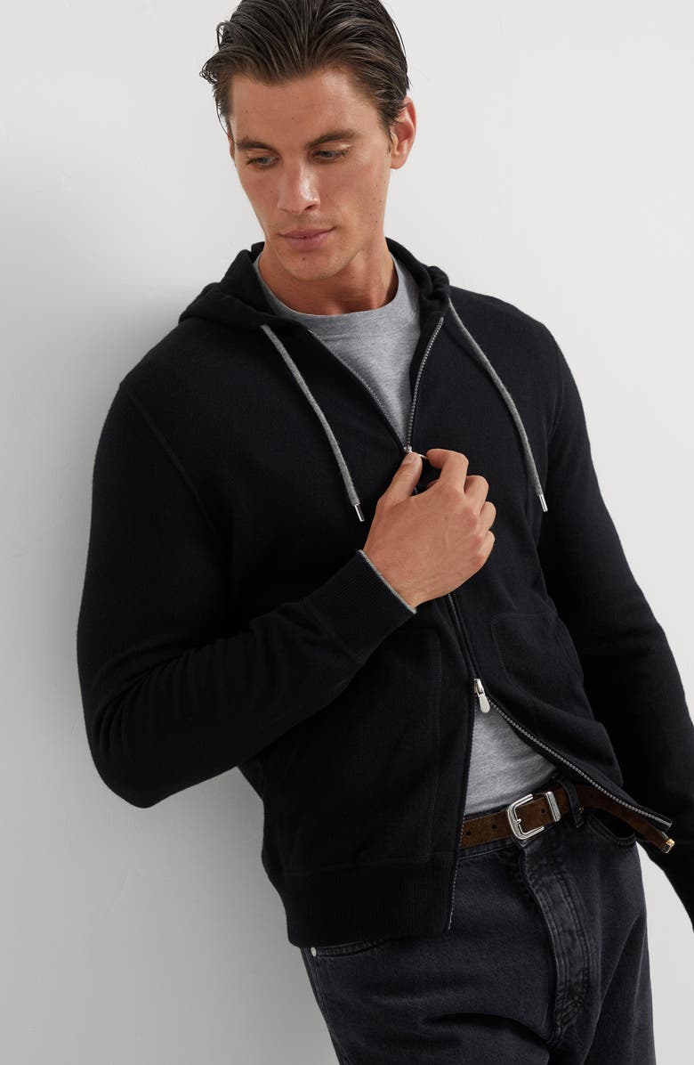 Brunello Cucinelli Sweatshirt-style cardigan, Alternate, color, 