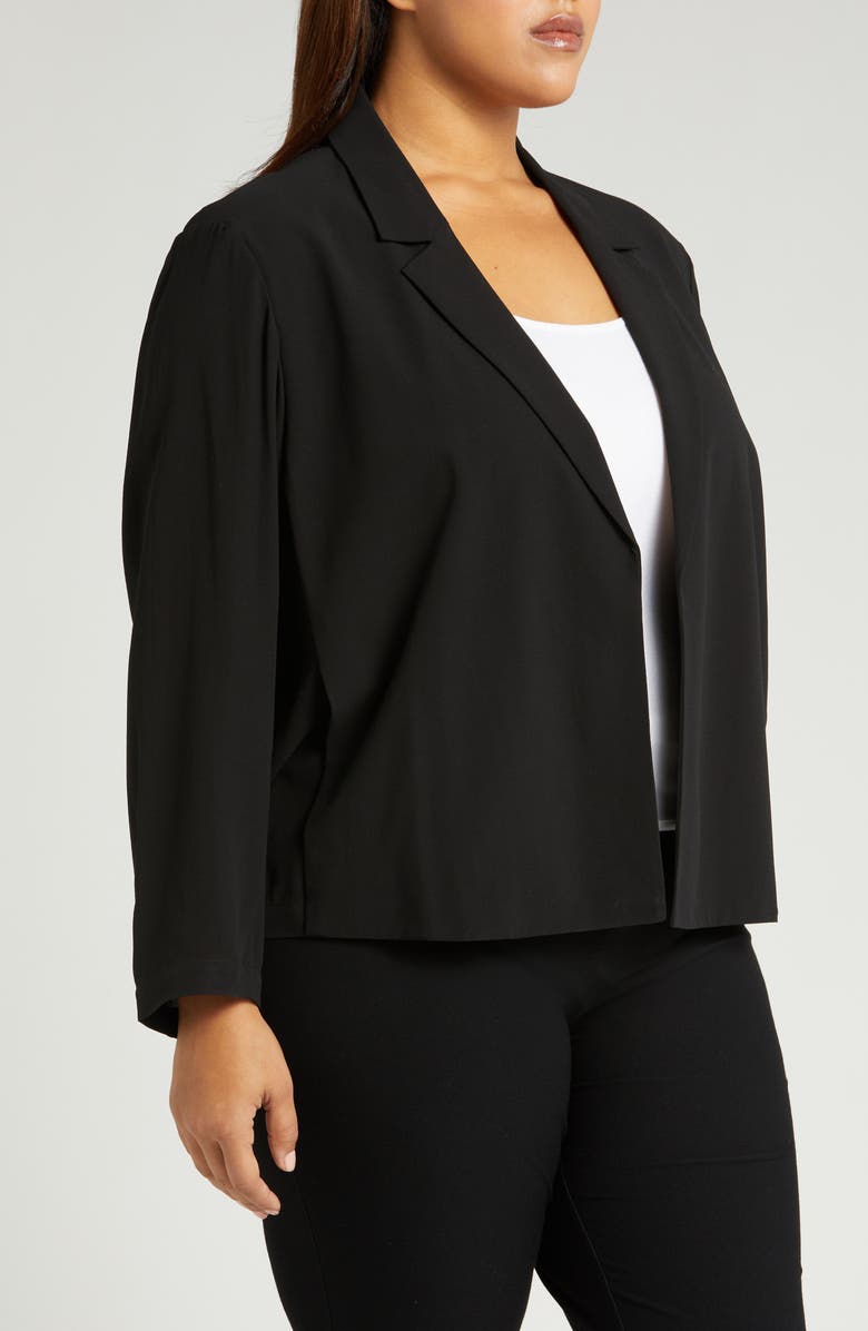 Eileen Fisher Crop Silk Blazer, Alternate, color, 