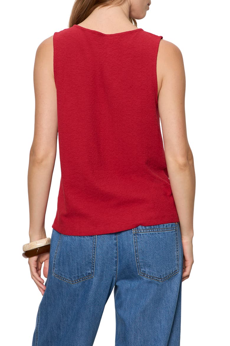Easy Textured Vest, Alternate, color, RED BERRY