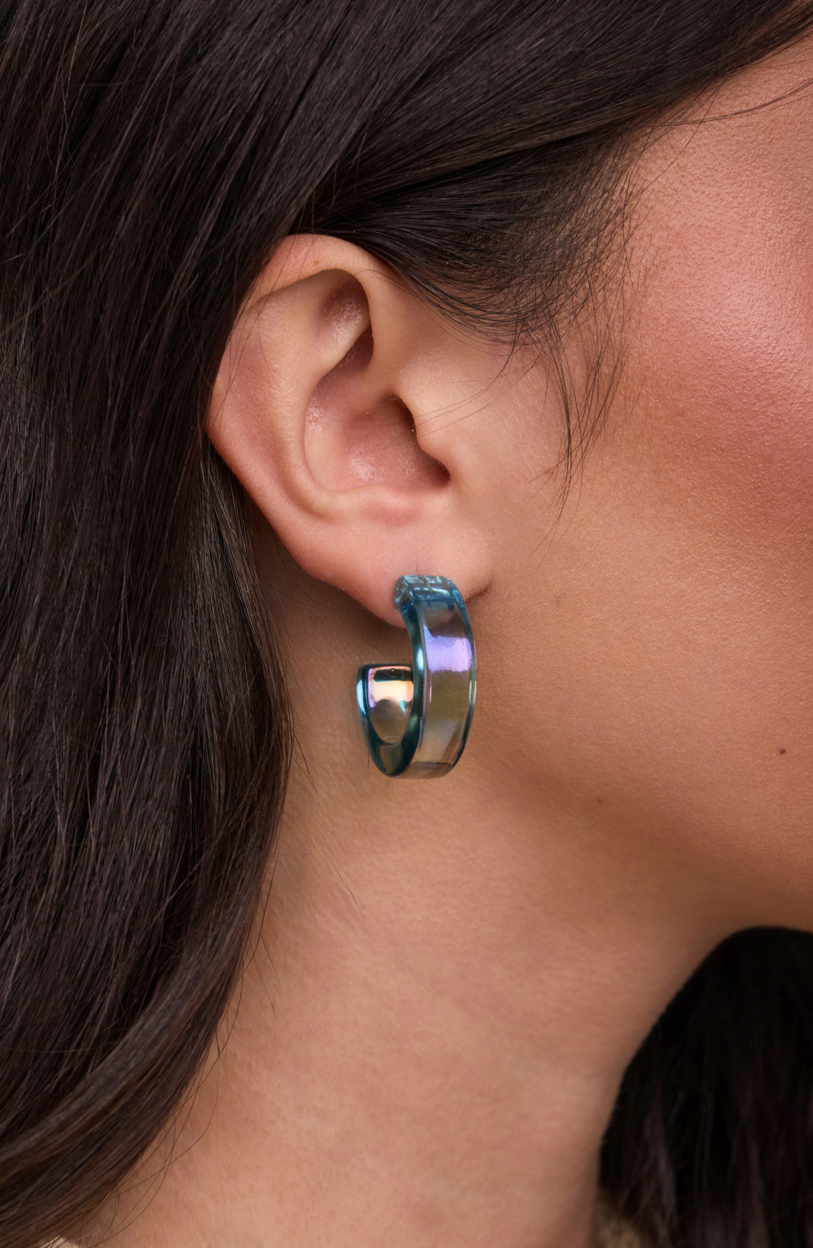 SAACHI Radiant Ombré Hoop Earrings (Women) | Nordstromrack