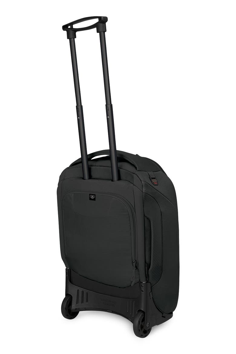 Sojourn 22-Inch 45-Liter Shuttle Wheeled Recycled Nylon Duffle Bag, Alternate, color, BLACK