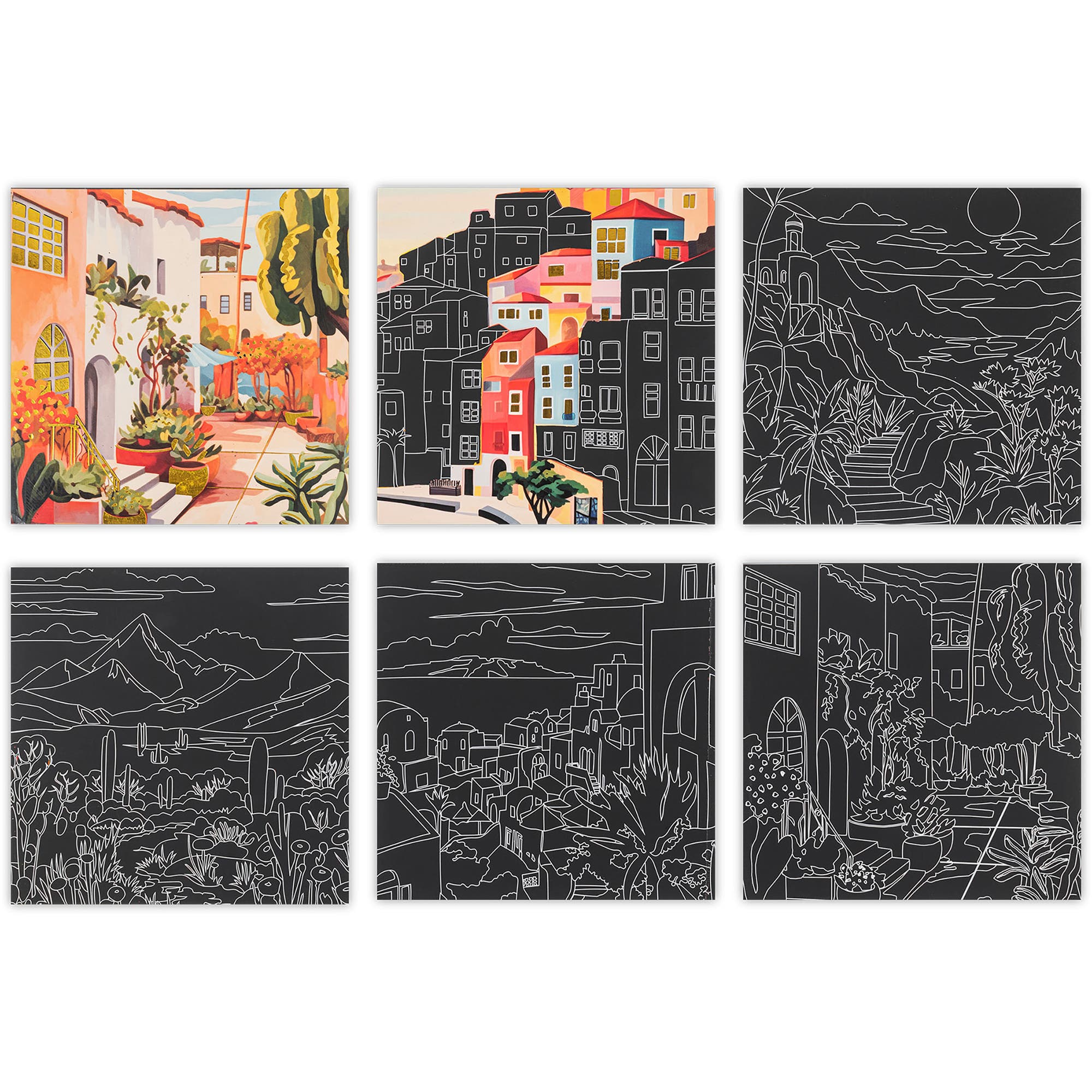 Brea Reese Scratch Art Paper Pad, Landscape Destinations | Nordstrom