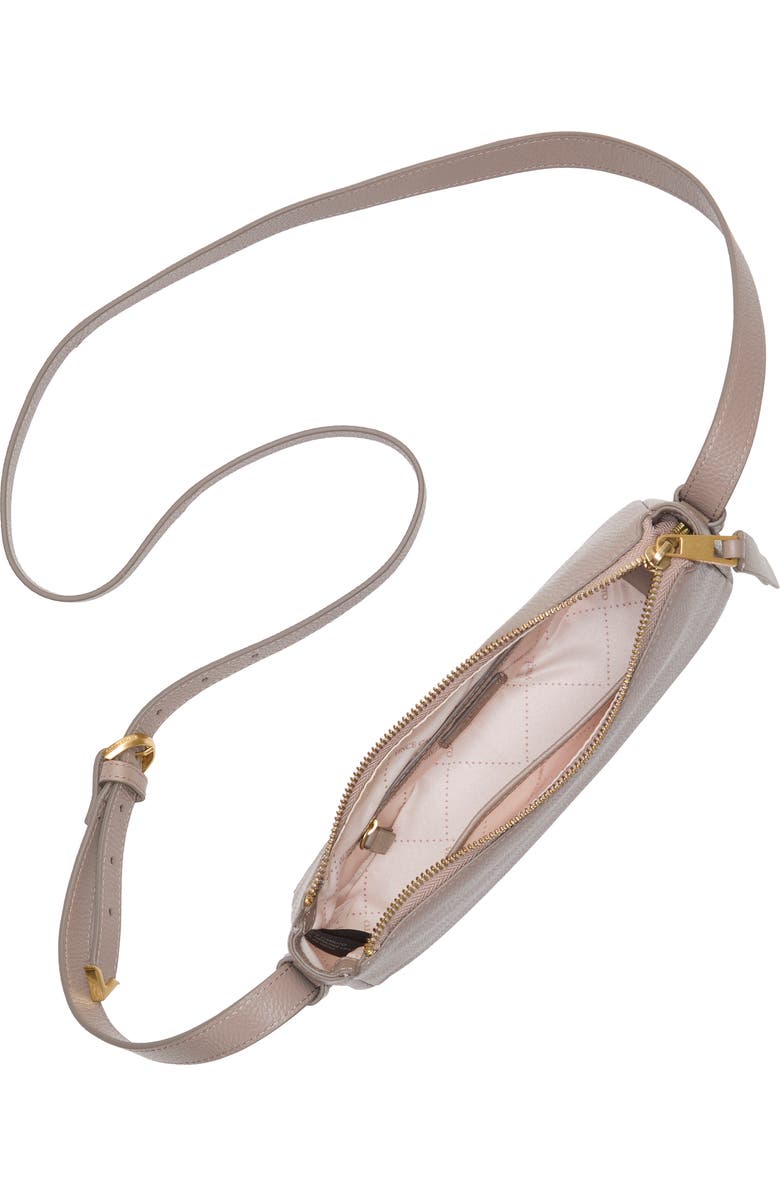Vince Camuto Noemi Leather Crossbody Bag, Alternate, color, Dkbeige 01