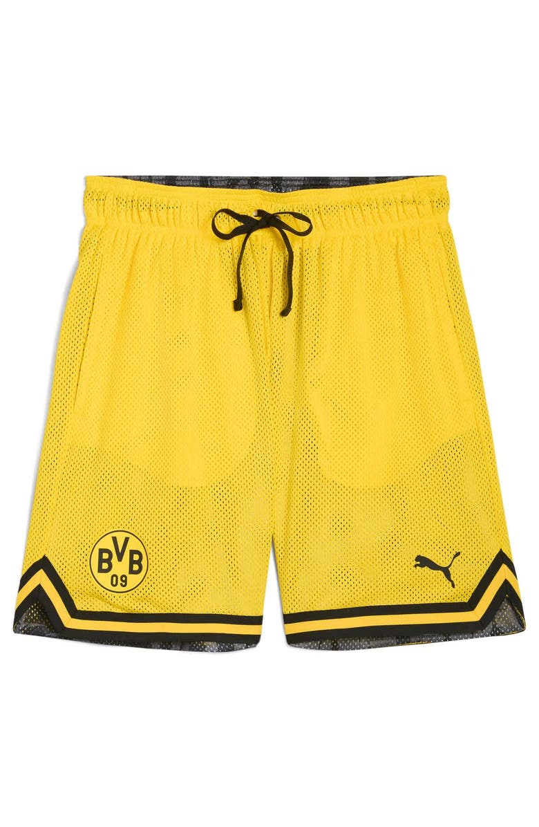 PUMA Men's Puma Yellow Borussia Dortmund 2025 FIFA Club World Cup Hoops Reversible Shorts, Alternate, color, Yellow