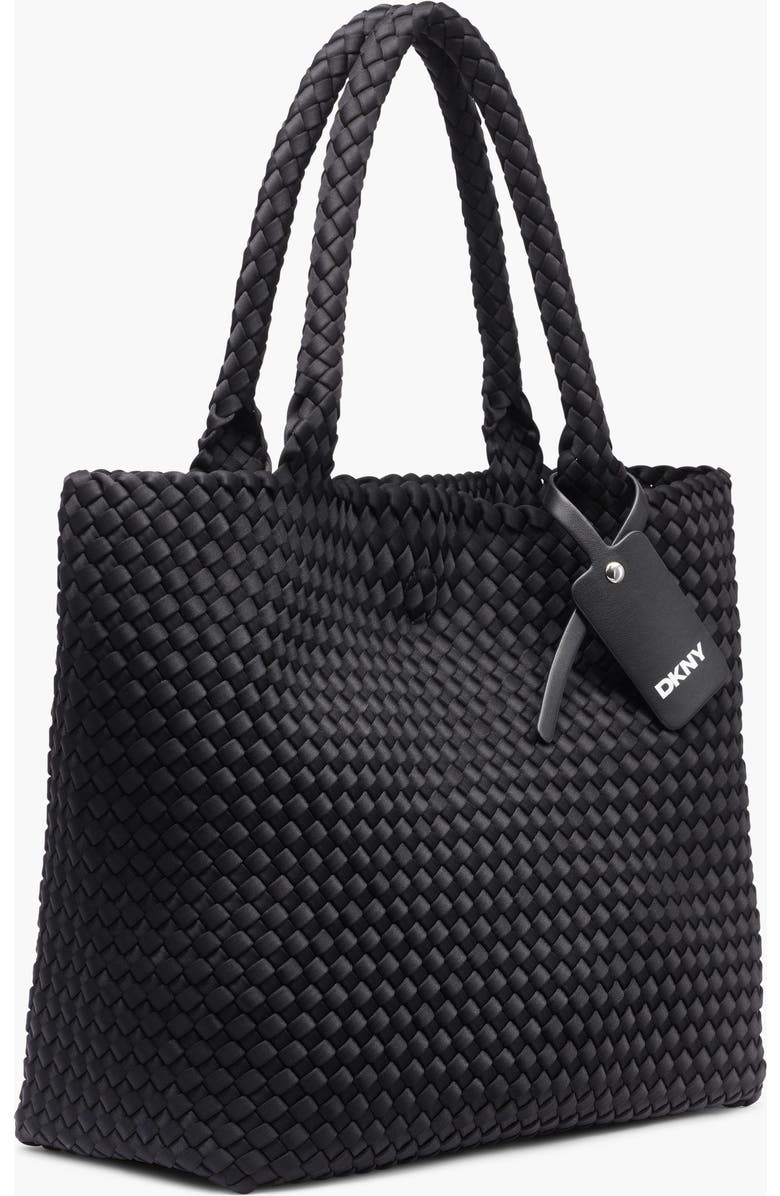 DKNY Giselle Lg Tote, Alternate, color, Black/Silver