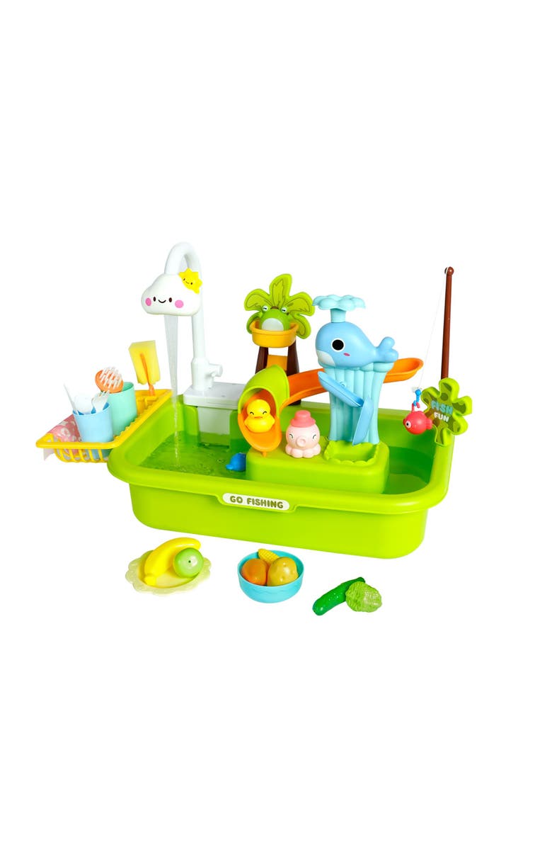 Easy Playhouse 4In1 Play Sink, Running Water Faucet, Kitchen & Bath Toys, Main, color,