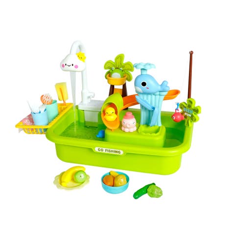 4In1 Play Sink, Running Water Faucet, Kitchen & Bath Toys