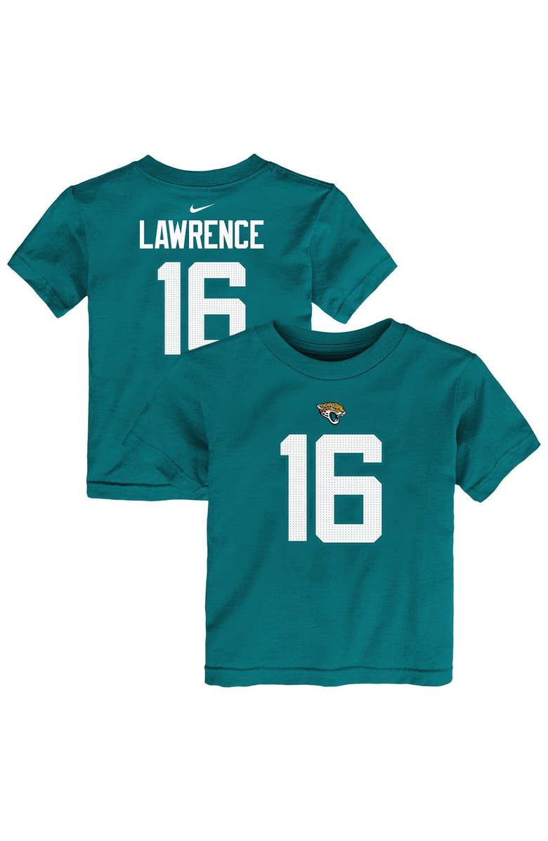 Nike Toddler Nike Trevor Lawrence Teal Jacksonville Jaguars Player Name & Number T-Shirt, Main, color, Teal