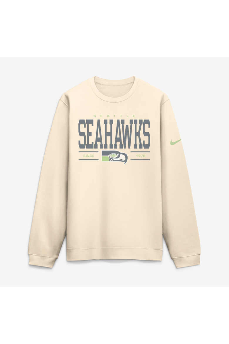 Men's Nike Natural Seattle Seahawks Always Reppin' Club Sweatshirt, Alternate, color, Natural