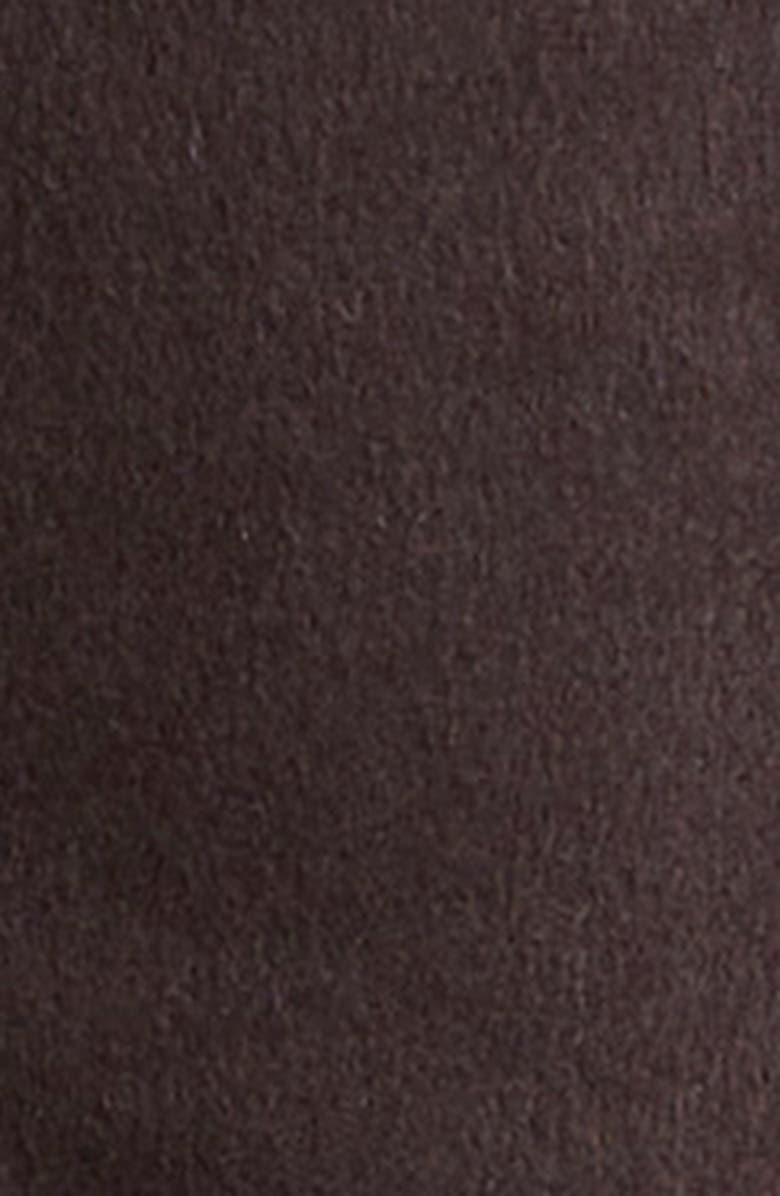 Reiss Lucia Tie Waist Wool Blend Coat, Alternate, color, Chocolate