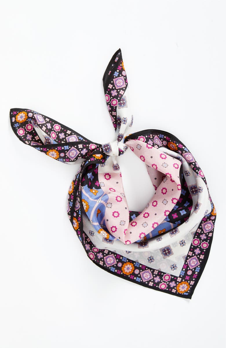 Treasure & Bond Print Silk Neckerchief, Alternate, color, 