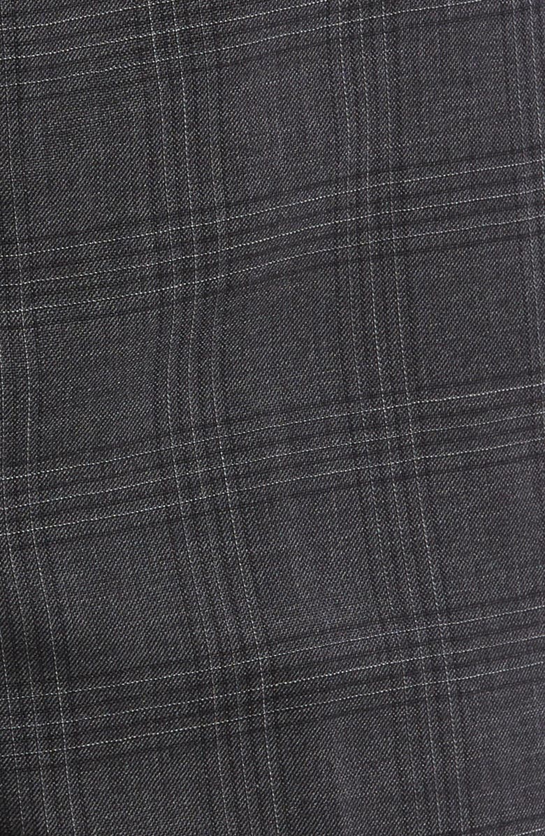 English Laundry Plaid Trim Fit Notch Lapel Wool Blend Two-Piece Suit, Alternate, color, Grey