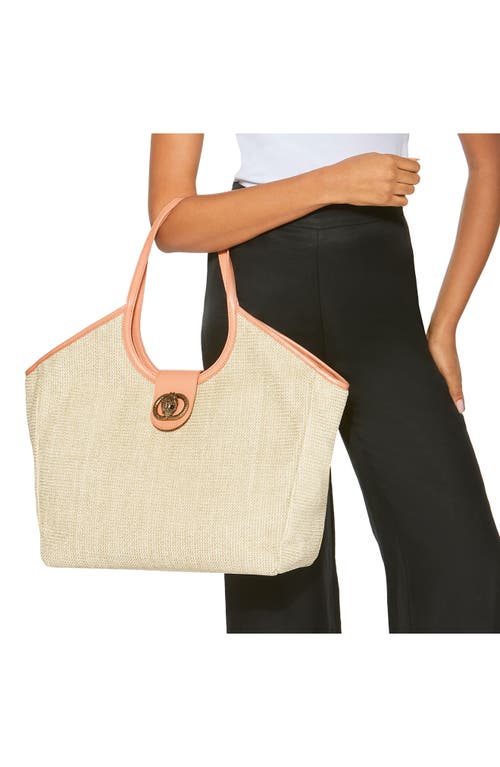 KURT GEIGER KURT GEIGER LONDON LARGE CHELSEA WOVEN TOTE BAG