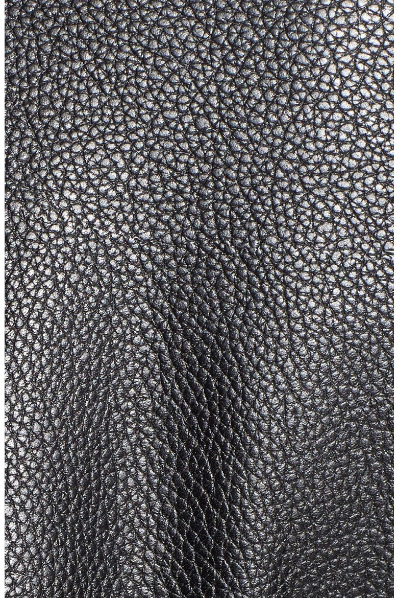 'Zazula' Faux Leather Moto Jacket, Alternate, color, BLACK