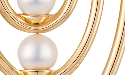 VINCE CAMUTO VINCE CAMUTO FAUX PEARL CIRCLE DROP EARRINGS