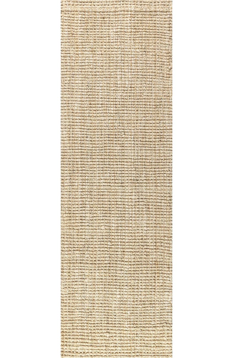 JONATHAN Y Hiro Hand Woven Chunky Jute Area Rug, Alternate, color, Ivory