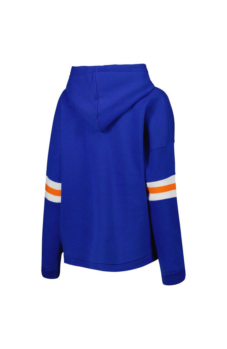 PRESSBOX Women's Pressbox Royal Florida Gators Super Pennant Pullover Hoodie, Alternate, color, Royal