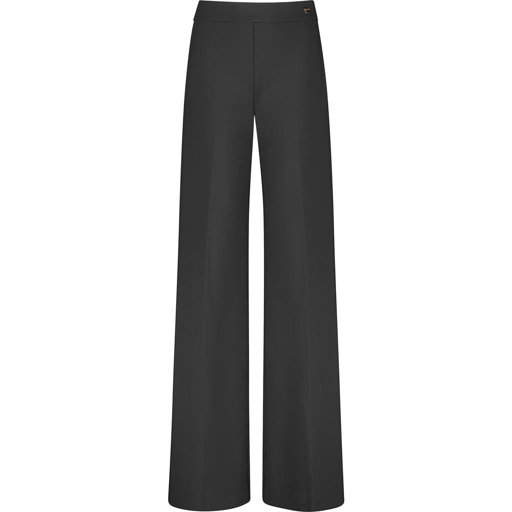 Callas Milano Anouk Stretch Jersey Wide Leg A-line Pant In Black