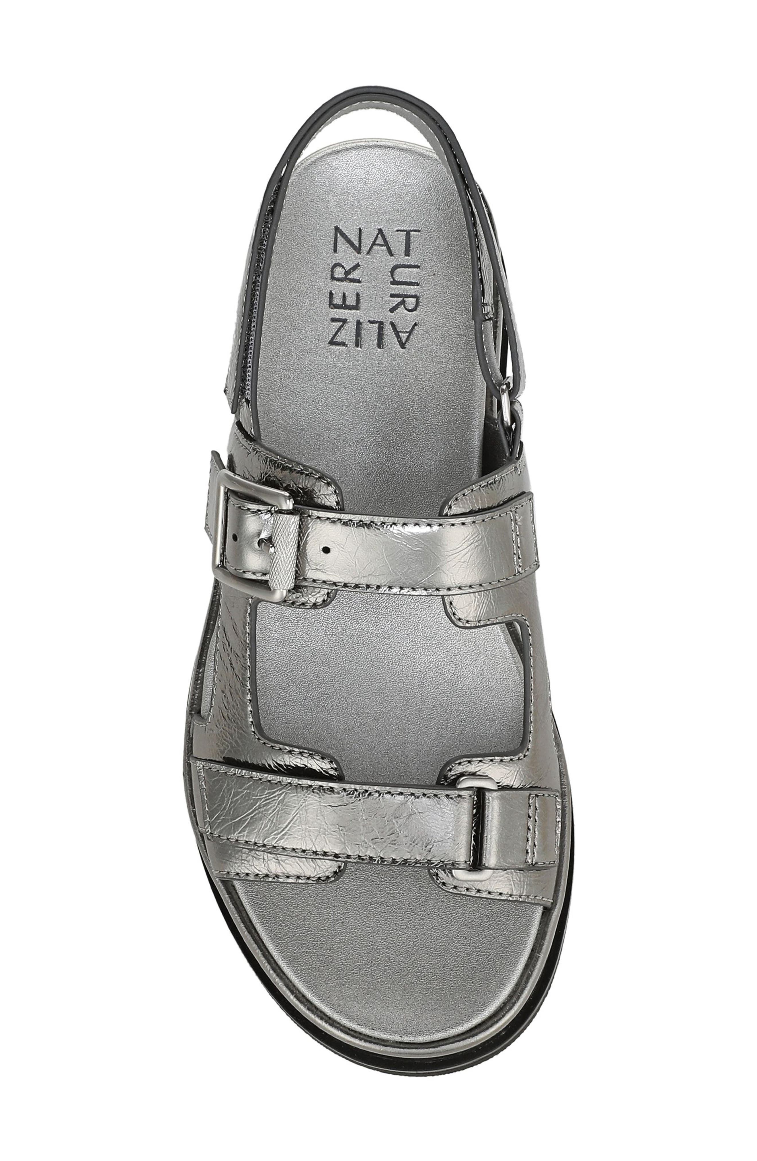 Naturalizer Ziva Slingback Sandal, Alternate, color, Pewter