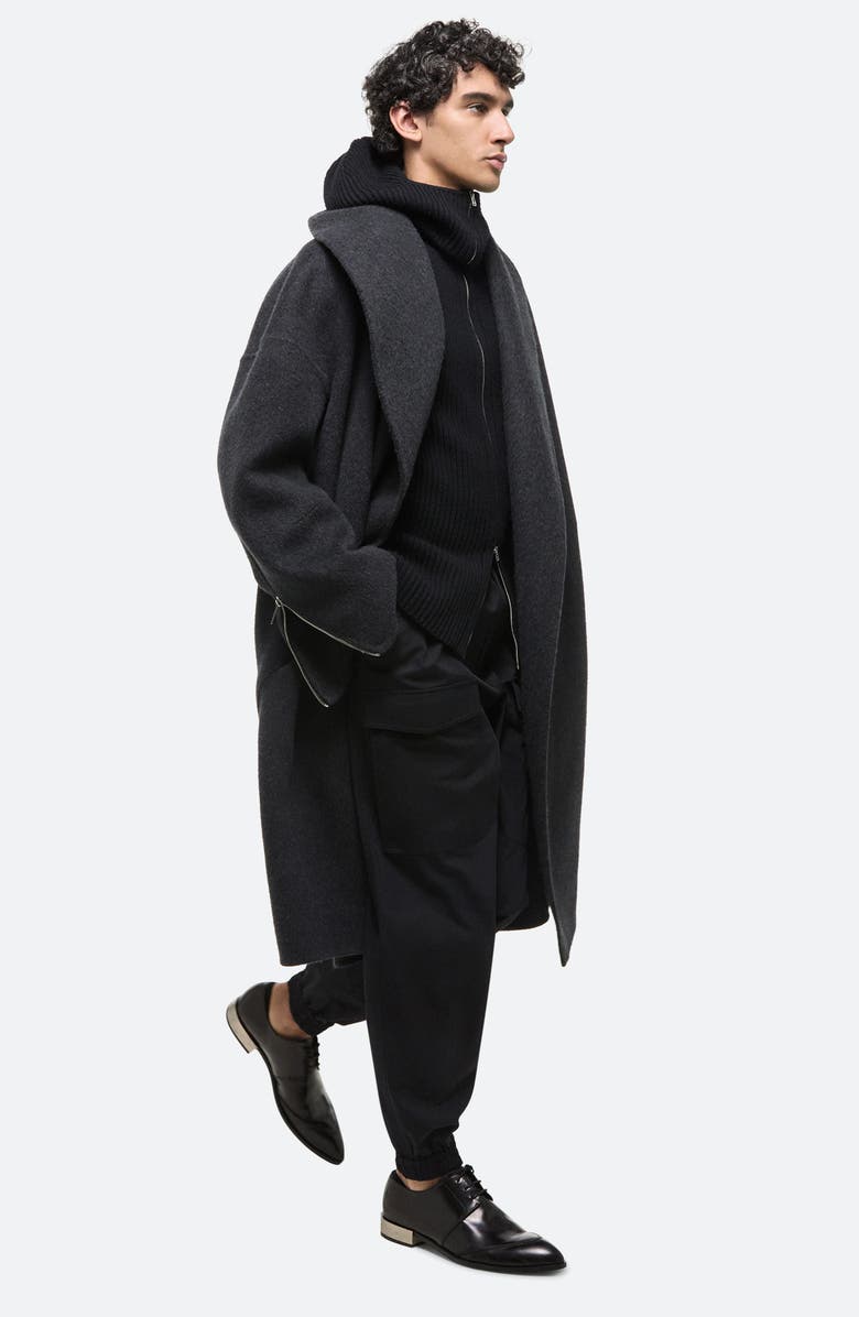 Helmut Lang Apex Oversize Recycled Wool Cocoon Coat, Alternate, color, 