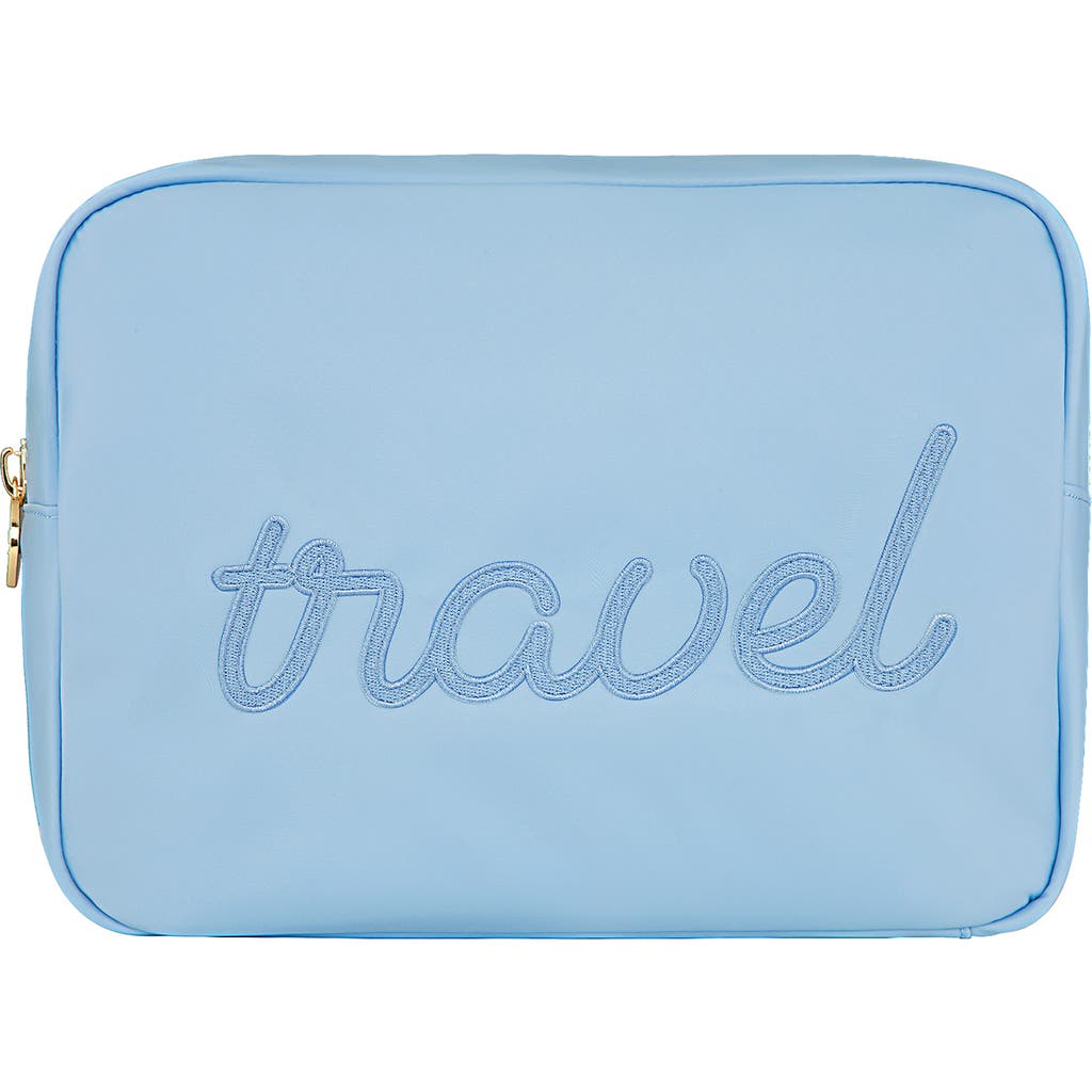 STONEY CLOVER LANE STONEY CLOVER LANE LARGE TRAVEL EMBROIDERED POUCH