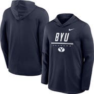 Nike Men's Nike Navy BYU Cougars 2026 Sideline Dri-FIT Lightweight Hooded Top