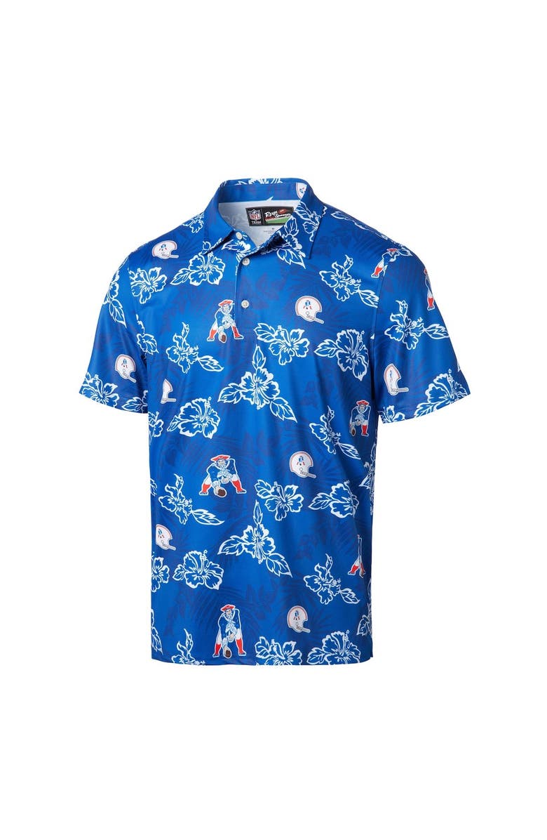 Reyn Spooner Men's Reyn Spooner Royal New England Patriots Throwback Pua Performance Polo, Alternate, color, Royal