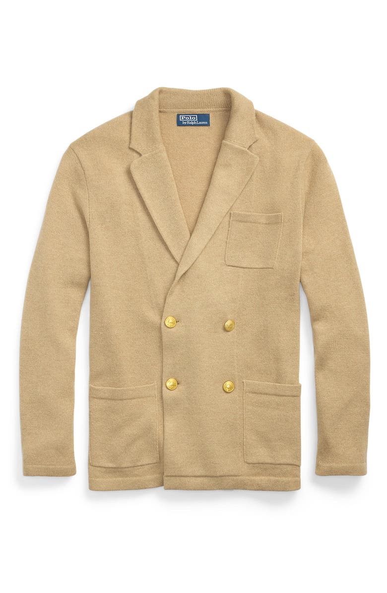 Polo Ralph Lauren Cashmere Cardigan, Alternate, color, Dune Melange