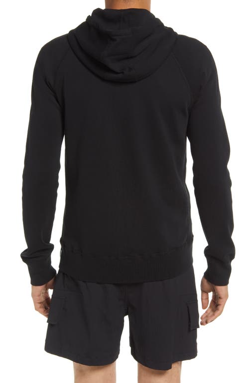 Reigning Champ Zip Hoodie In Black