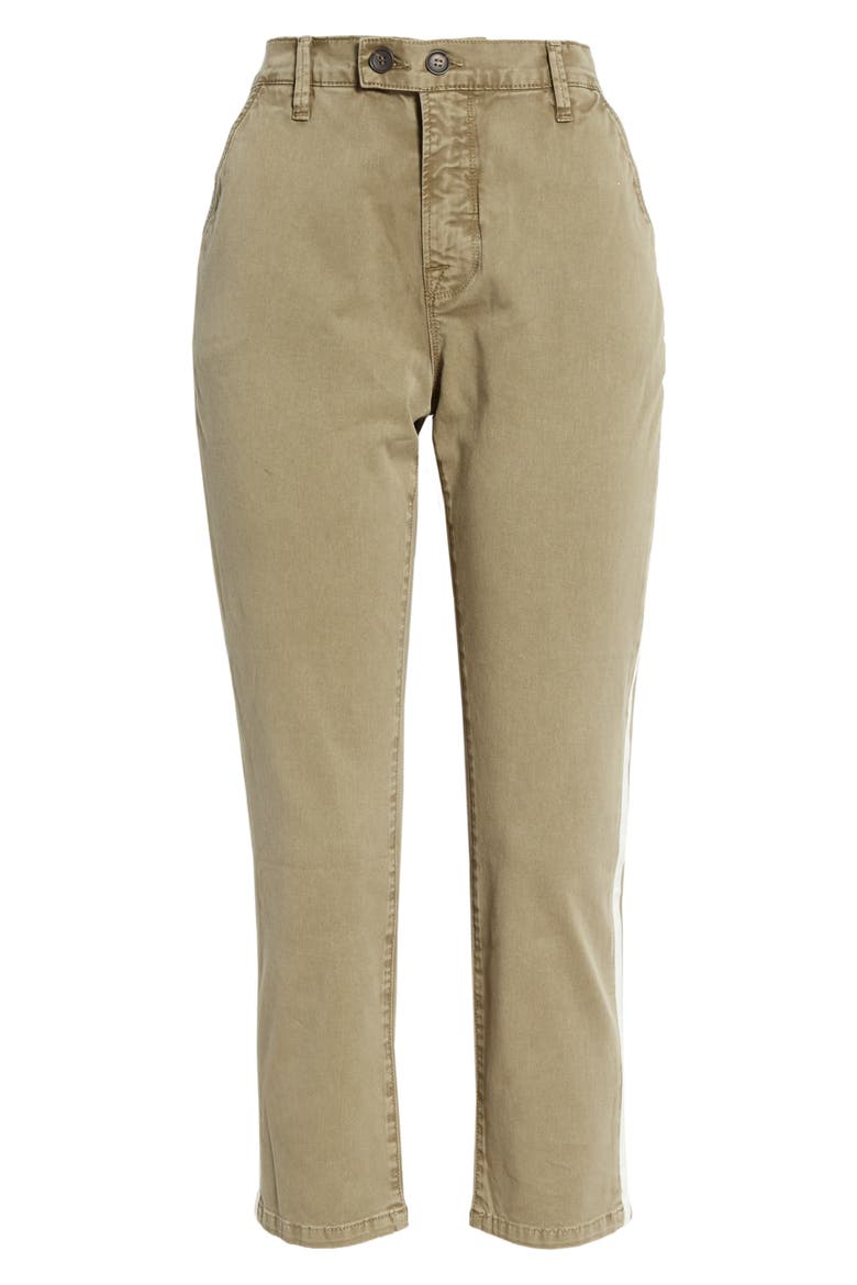 Le Beau Duo Tape Chino Pants, Alternate, color, WASHED OD WHITE 2