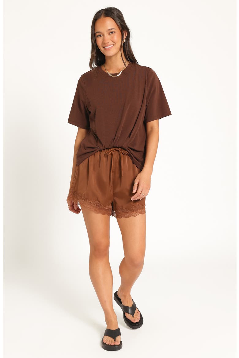 Landon Cotton Blend Knit T-Shirt, Alternate, color, CHOCOLATE