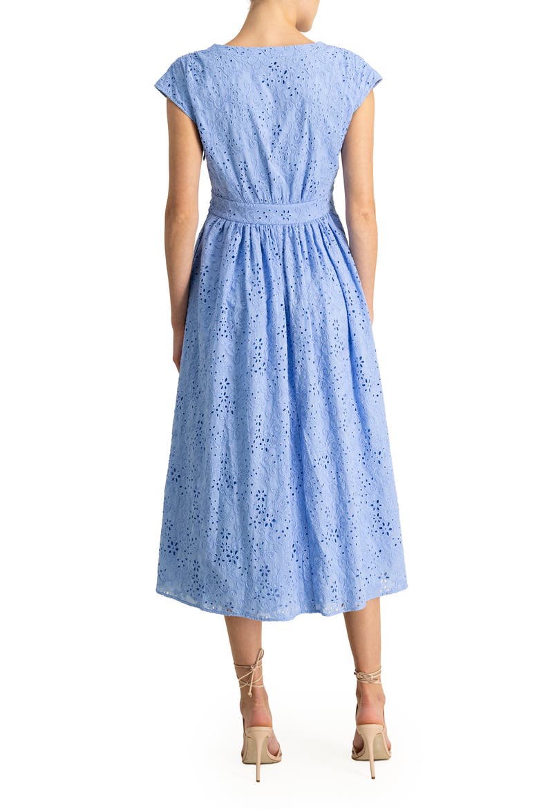 Lace Midi Dress, Alternate, color, BLUEBELL