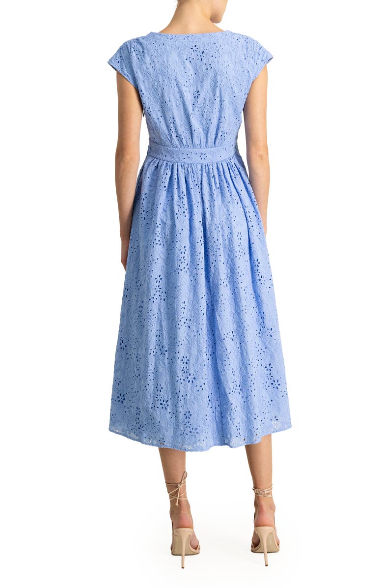 ML Monique Lhuillier Lace Midi Dress, Alternate, color, 