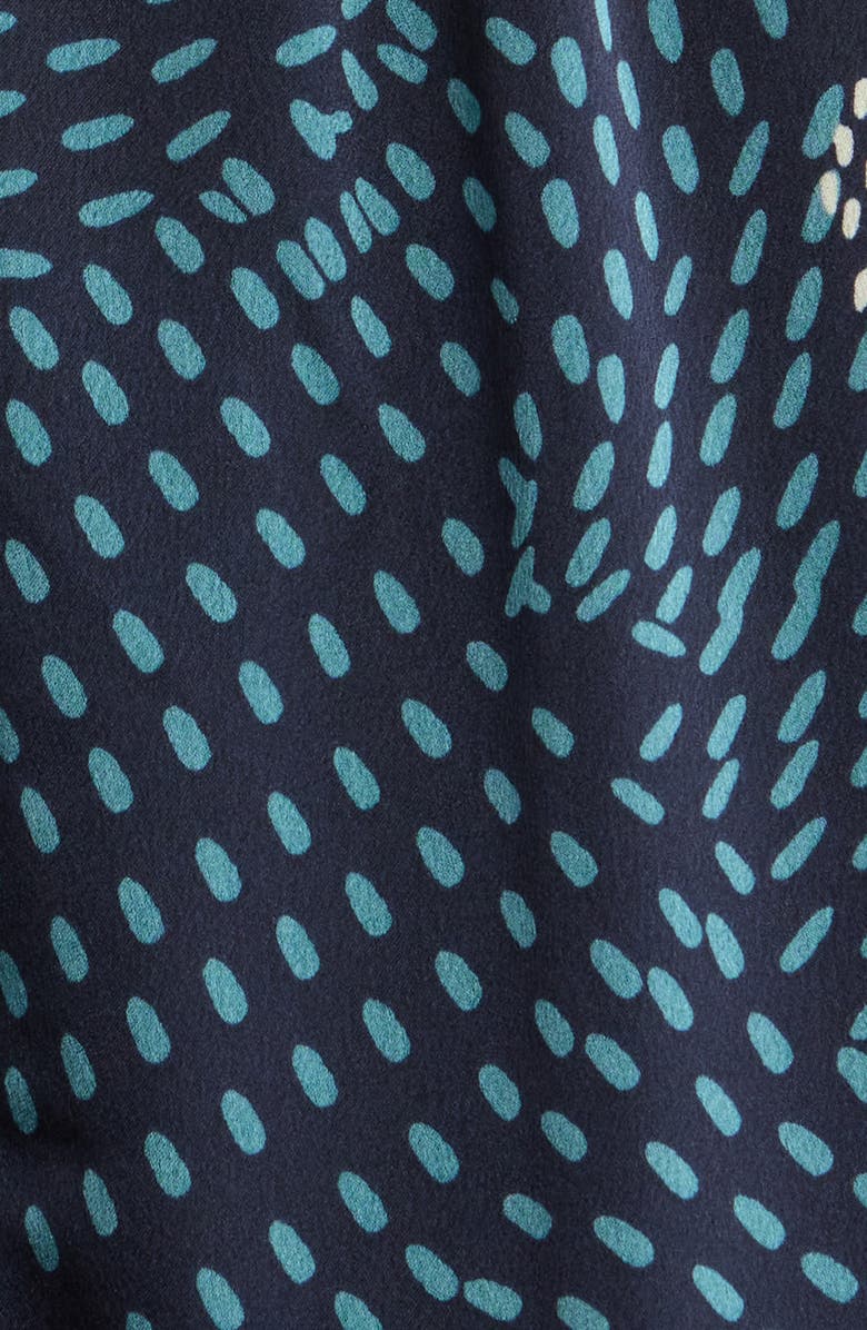 SUGARLIPS Kirby Geometric Sevilla Satin Long Sleeve Dress, Alternate, color, 