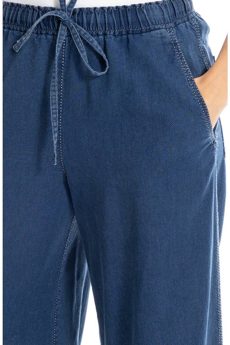 Pique Wide Leg Pants, Alternate, color, DARK WASH INDIGO