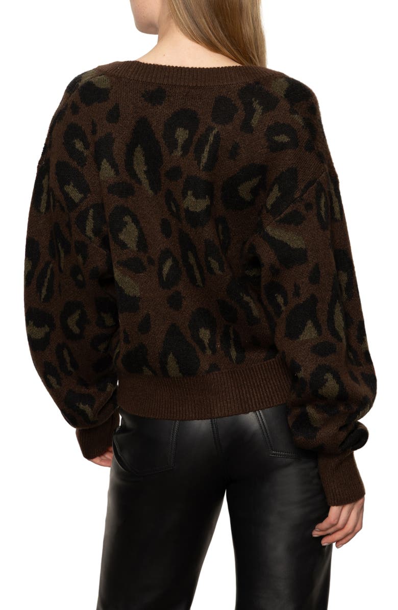 Sanctuary Meow Cardigan, Alternate, color, Kitty Camo